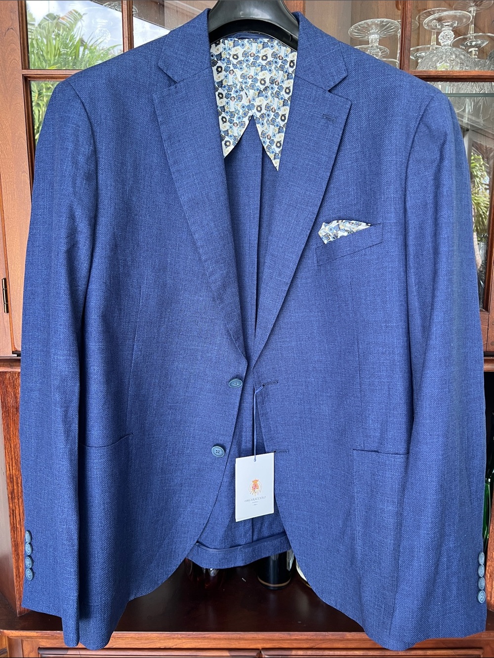 High Quality Italian light weight blue blazer